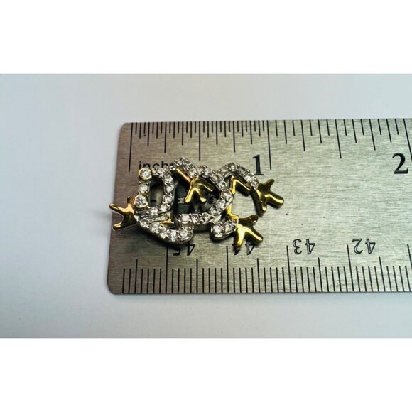 Brand New Sterling Silver Shiny Topaz Two-Tone Frog Motif Petite Pendant Charm - Picture 8 of 9